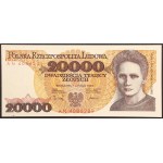 Pologne, République de, 20 000 zlotys, 1989