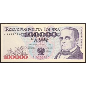Poland, Republic, 100.000 Zlotych 1993