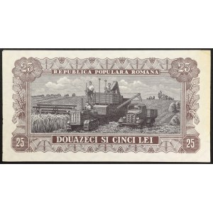 Romania, Republic, 25 Lei 1952