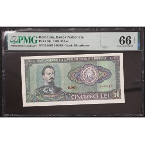 Romania, Republic, 50 Lei 1966