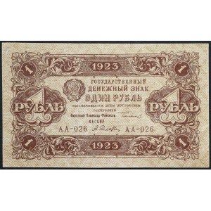 Russie, PCCP, 1 rouble, 1923