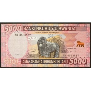 Rwanda, Republic, 5.000 Francs 01/12/2014
