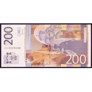 Serbia, Republic, 200 Dinara 2013