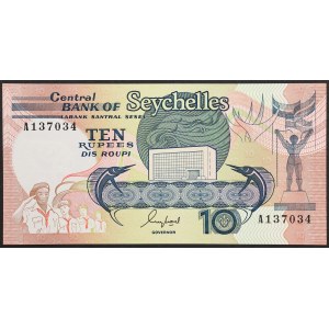 Republika Seychely, 10 rupií, bez data (1989)