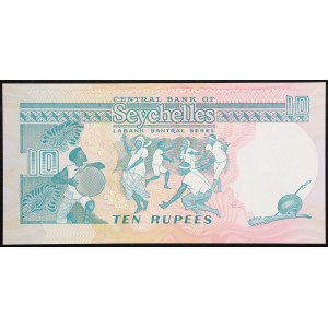 Republika Seychely, 10 rupií, bez data (1989)