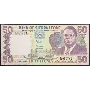 Sierra Leone, Republic, 50 Leones 27/04/1989