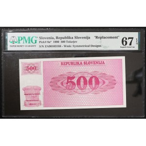 Slovenia, Republic, 500 Tolarjev Replacement TOP POP n.d. (1990)