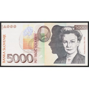 Slovinská republika, 5 000 tolarov, 2002