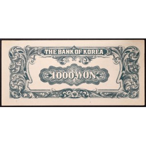 South Korea, Republic, 1.000 Won n.d. (1950)