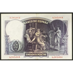 Spain, Republic, 50 Pesetas 25/04/1931