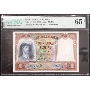 Spain, Republic, 500 Pesetas 25/04/1931