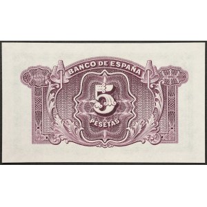 Spain, Republic, 5 Pesetas 1935 (1936)