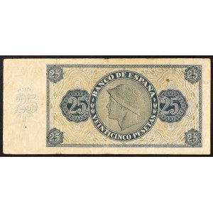 Spain, Republic, 25 Pesetas 21/11/1936