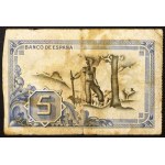 Spain, Republic, 5 Pesetas 01/01/1937