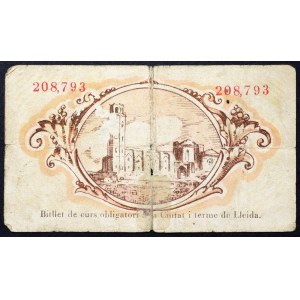 Spain, Republic, 50 Centims 30/06/1937
