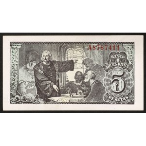 Spain, Kingdom, 5 Pesetas 13/02/1943