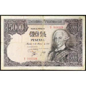 Spagna, Regno, 5.000 pesetas, 06/02/1976 (1978)