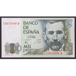 Espagne, Royaume, 1 000 pesetas, 23/10/1979 (1982)