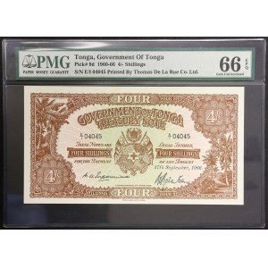Tonga, Kingdom, 4 Shillings 1960-66