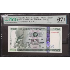 Uganda, Republic, 20.000 Shillings 1999-2002