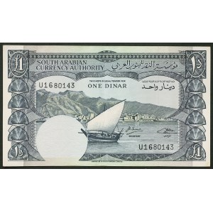 Yemen, Democratic Republic, 1 Dinar n.d. (1965)