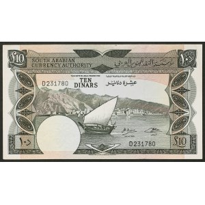 Yemen, People's Democratic Republic, 10 Dinars n.d. (1967)