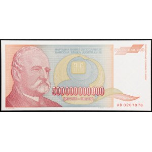 Yugoslavia, Federal Republic, 500.000.000.000 Dinara 1993