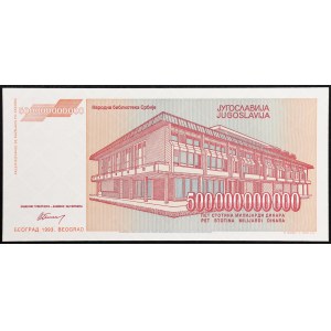 Yugoslavia, Federal Republic, 500.000.000.000 Dinara 1993