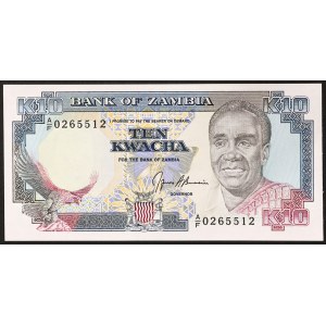 Republik Sambia, 10 Kwacha, ohne Datum (1989–91)