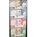 Republika Zambii, partia 4 szt., nominały: 100, 50, 20 i 10 kwacha, 2024 r.