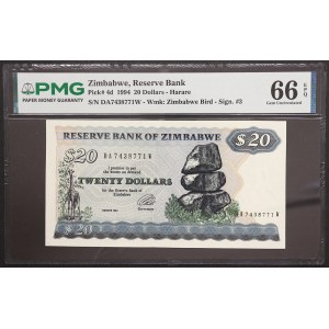 Zimbabwe, Republic, 20 Dollars 1994