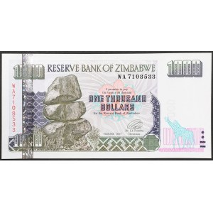 Zimbabwe, Republic, 1.000 Dollars 2003