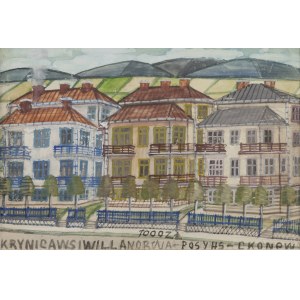 Nikifor Krynicki (1895, Krynica – 1968, Folusz), Tenement Houses on Pułaskiego Street in Krynica-Zdrój, 1940s