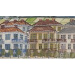 Nikifor Krynicki (1895, Krynica – 1968, Folusz), Tenement Houses on Pułaskiego Street in Krynica-Zdrój, 1940s