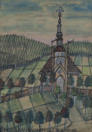 Nikifor Krynicki (1895 Krynica - 1968 Folusz), Kaplica cmentarna w Krynicy Zdrój, po 1966