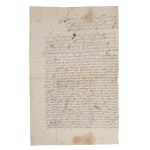 An entry from the Kalisz municipal records concerning Marcin Łyczko of the Sulima coat of arms and Andrzej Dunin-Karwicki of Żydowo and St. Mary’s Collegiate Church in Kalisz. Kalisz, “Feria Quinta post festum nativitatis virginis Maria proximo,” 1671