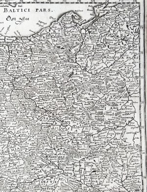 [Mapa Germanii i Polski] Mateusz Merian (1593-1650), Nova Totius Germaniae, 1646