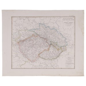 A. Stieler (1775–1836), Map of Silesia, Bohemia, and Moravia. Original title: “Böhmen, Mähren, Schlesien,” 1827