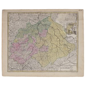 Christoph Weigel (1654–1724), Map of Saxony, original title: “Saxonia superior.” Nuremberg, 1724