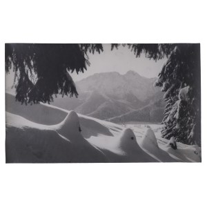 Stefan BURNATOWICZ (1910–1996), Snow-Covered Scarecrows—View of Giewont