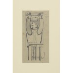 Marek WŁODARSKI (Henryk Streng) (1903-1960), Mężczyzna z uniesionymi rękami - praca dwustronna, 1926
