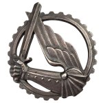 Second Polish Republic Armor Badge, W. Gontarczyk, Silver