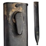 Second Polish Republic Bayonet Sheath, Model 28, with Enhanced Control, known as the “Jotka,” featuring an Eagle Emblem
