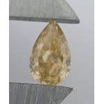NATURAL COLORED DIAMOND 0.22 CT, HIGH CLARITY VS1 | CUT: TEARDROP Official Appraiser