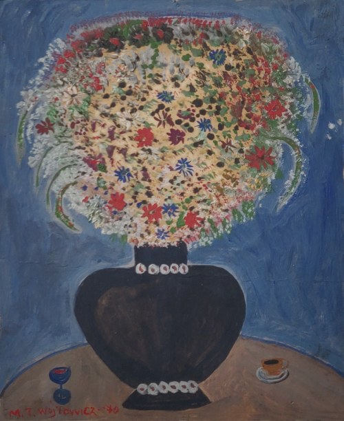 Maria Tarnawska-Wójtowicz, Kwiaty w wazonie, 1970