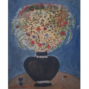 Maria Tarnawska-Wójtowicz, Fleurs dans un vase, 1970