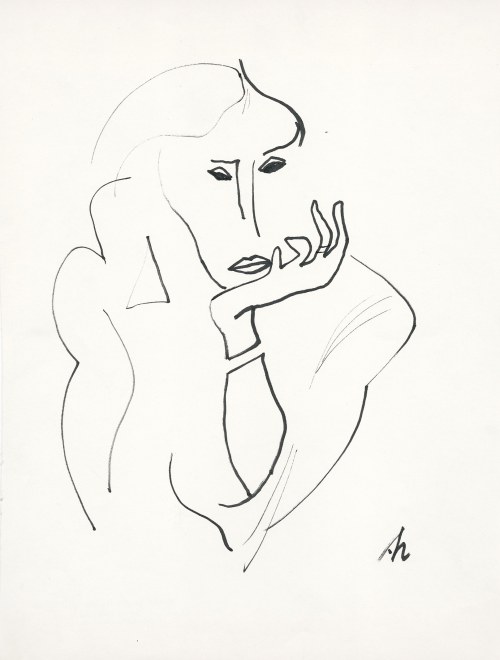 Adam Hoffmann, Portret kobiety, lata 60