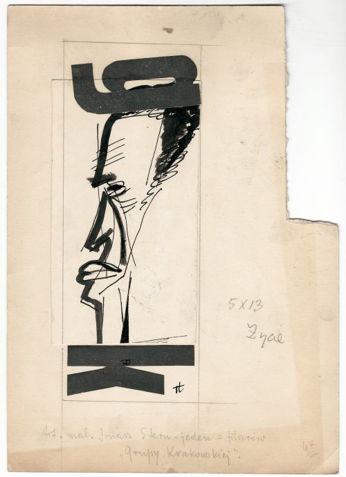 Tadeusz Łakomski, Karykatura Jonasza Sterna, l. 50.
