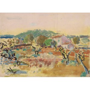 Mieczysław T. Janikowski, Provençal Landscape, 1950s/1960s