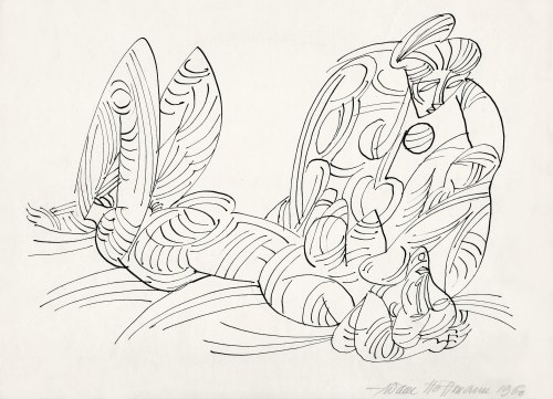 Adam Hoffmann, Na plaży, 1960
